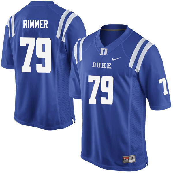Duke Blue Devils #79 Jacob Rimmer College Football Jerseys Sale-Blue